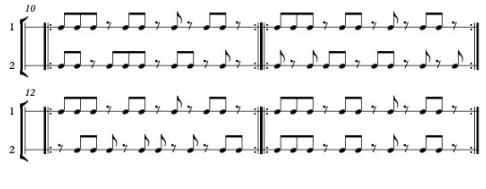Beispiel für musikalischen Minimalismus