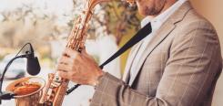Foto von Saxophonist Wien