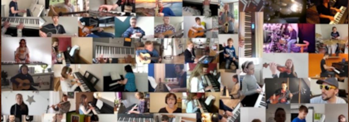Pandemic Homeschooling Orchestra