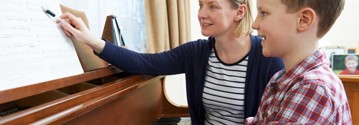 Musikunterricht zu Hause geben Keyvisual