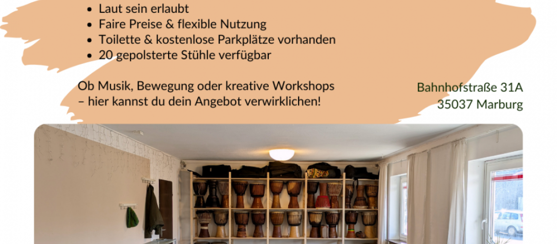 Kursraum Musikerunterricht Workshops mieten Marburg Kursraum Musikerunterricht Workshops mieten Marburg