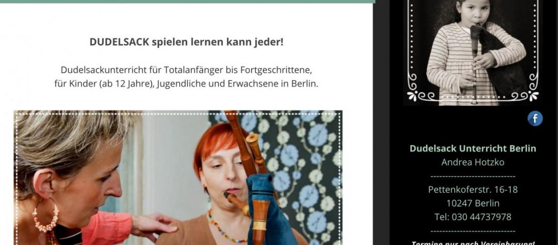 Dudelsack Unterricht in Berlin