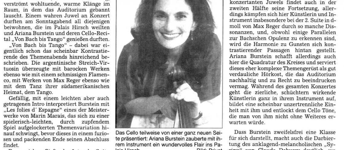 Konzertbericht Schwetzinger Zeitung