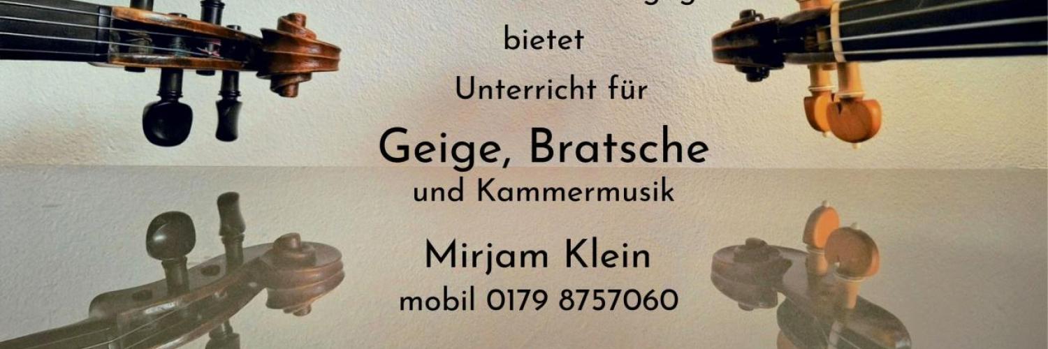 Geigenunterricht